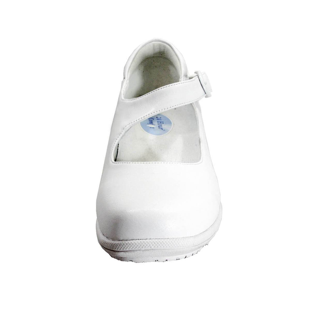 24 HOUR COMFORT Shea Women's Wide Width Leather Loafers with Buckle